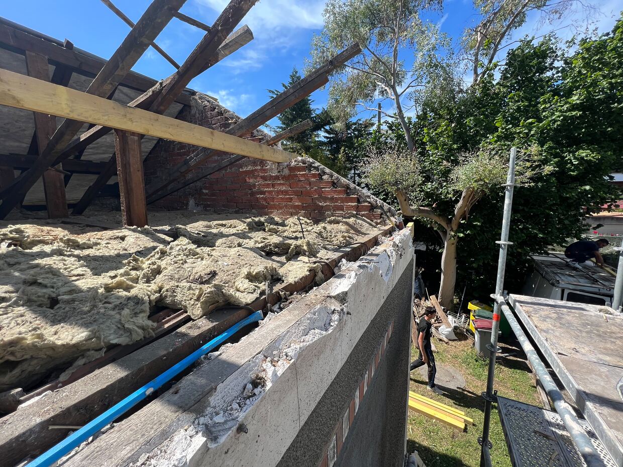 Arase de mur après dépose de la couverture — VBS Bâtiment à Fontenay-sous-Bois